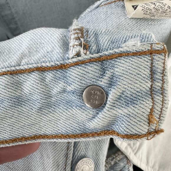 Vintage Levis 501 Jeans Mens 33x32 (Tag 36x34) Light Button Fly USA Made 80s 90s - Picture 8 of 12